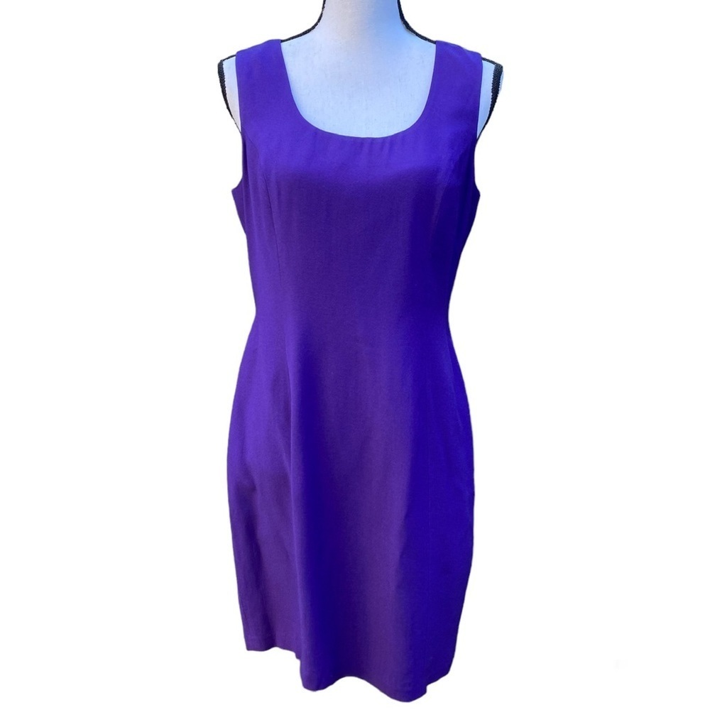 Hugo Buscati Collection Purple Milano Sheath Dress Size 10